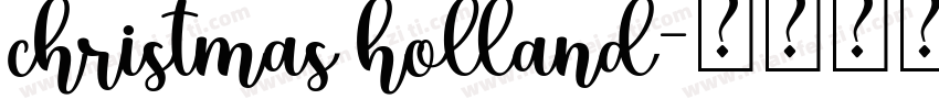 christmas holland字体转换
